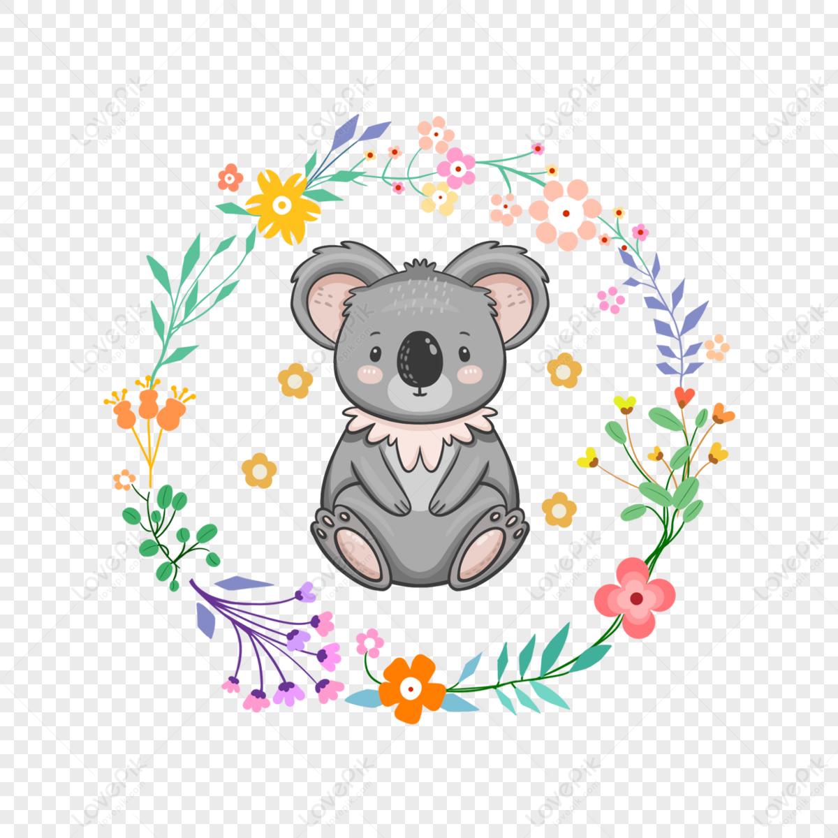 Kawaii koala cartoon design Royalty Free Vector Image