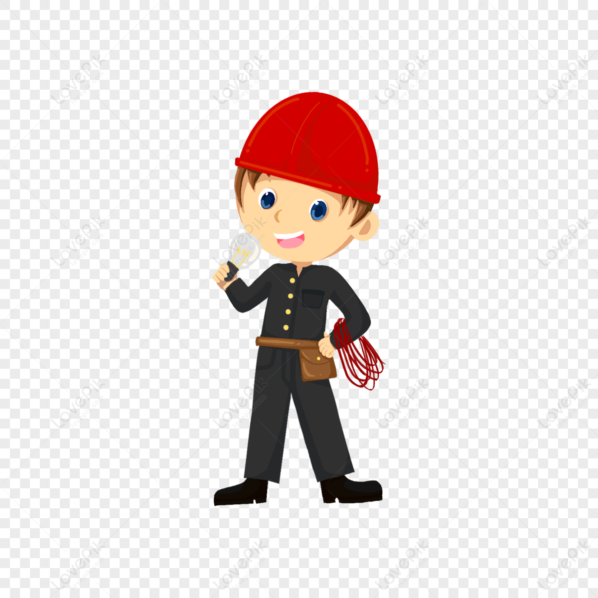 Electrician Worker PNG Transparent Images Free Download | Vector Files |  Pngtree