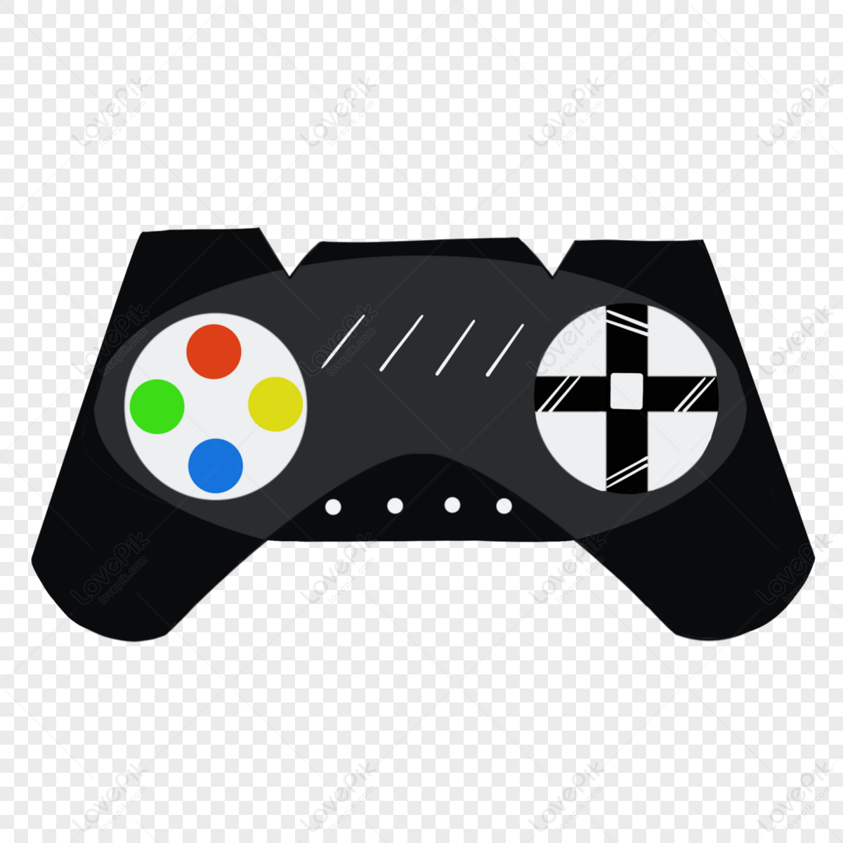 Game Controller Clip Art,four-color Button,gamepad PNG Image Free ...