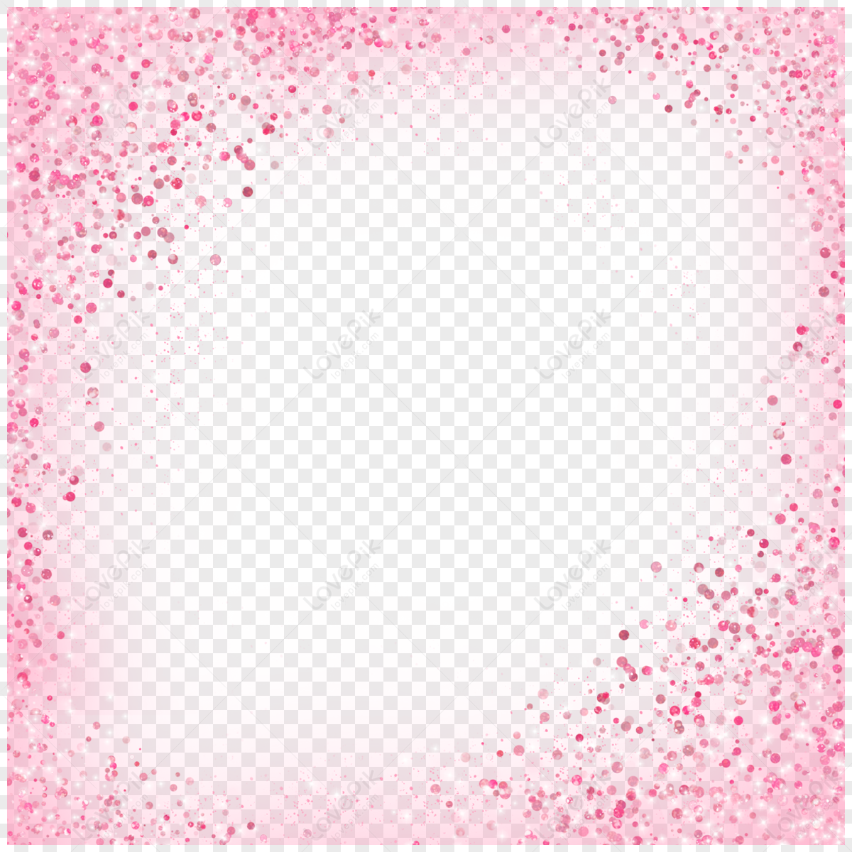 Gold Powder Light Effect Border Effects Flash Pink PNG Picture And Clipart Image For Free