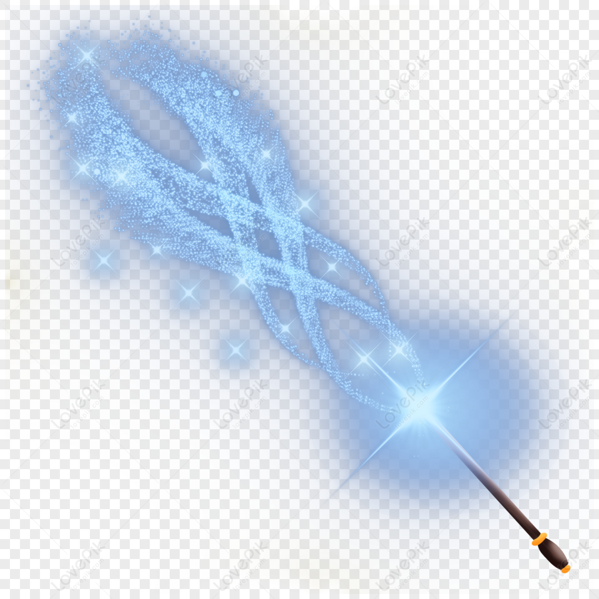 Light Blue Magic Cross Light Effect,blue Effects,magic Wand Free PNG ...