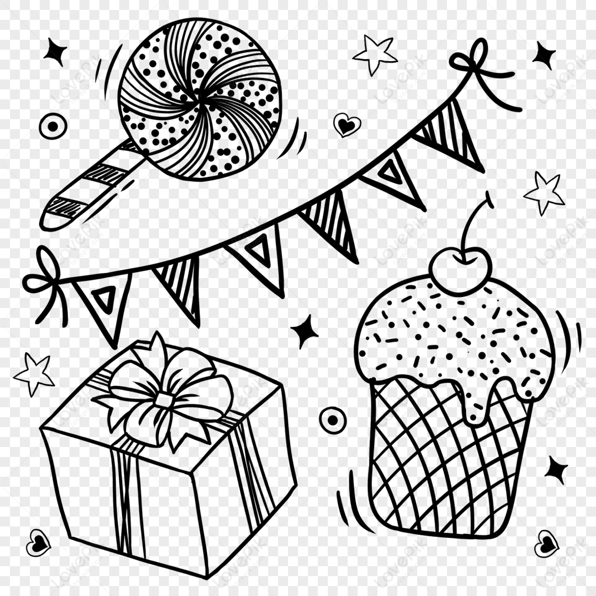 Gift Box Collection In Black And White High-Res Vector Graphic - Getty  Images