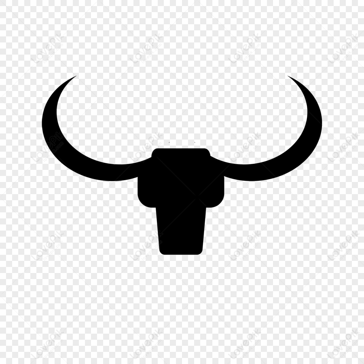 Longhorn Clip Art,black Bull Head PNG Image Free Download And Clipart ...