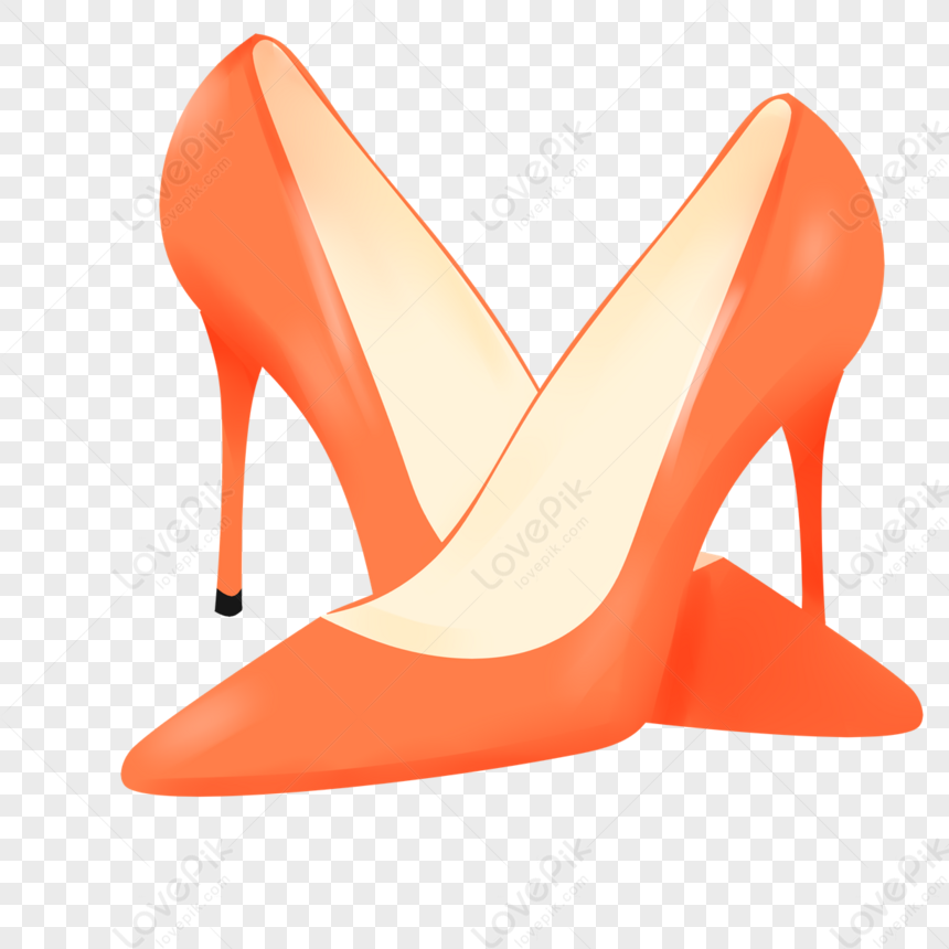 Orange High Heels Clip Art,overlapping,shoes,shoe PNG Free Download And ...