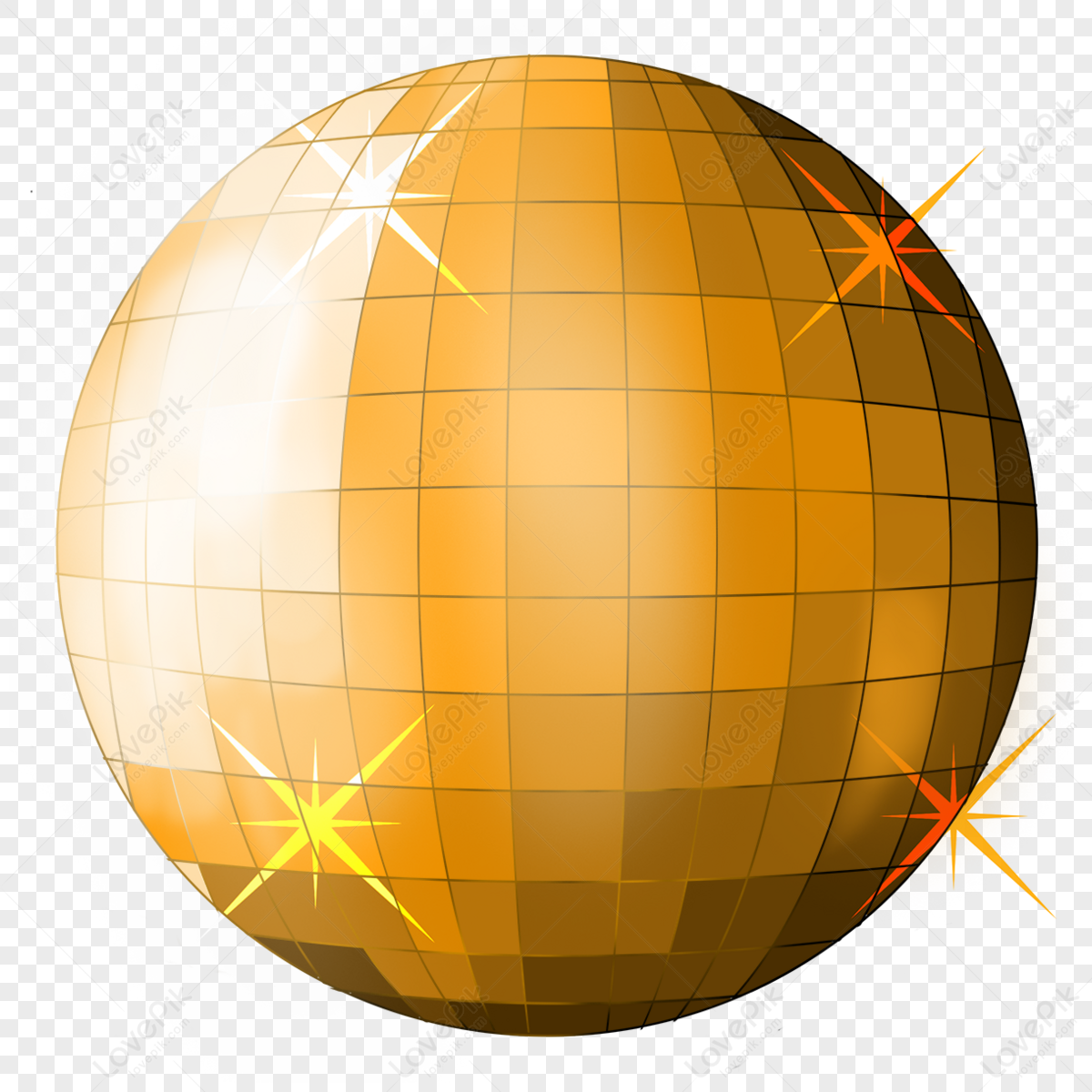 Orange Yellow Shiny Disco Ball Clipart,yellow Balls PNG Picture And ...