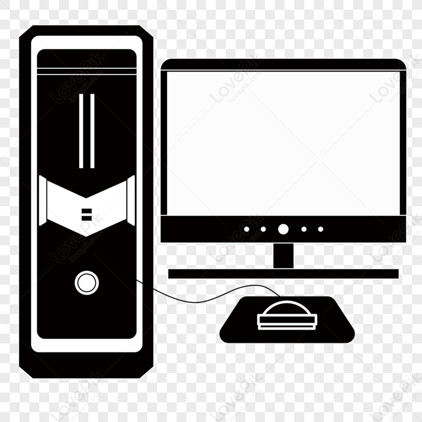 ordinateur portable clipart noir et blanc