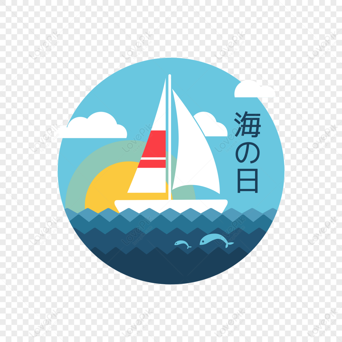 Sailing Boat on the Sea of Japan,symbol,water png white transparent