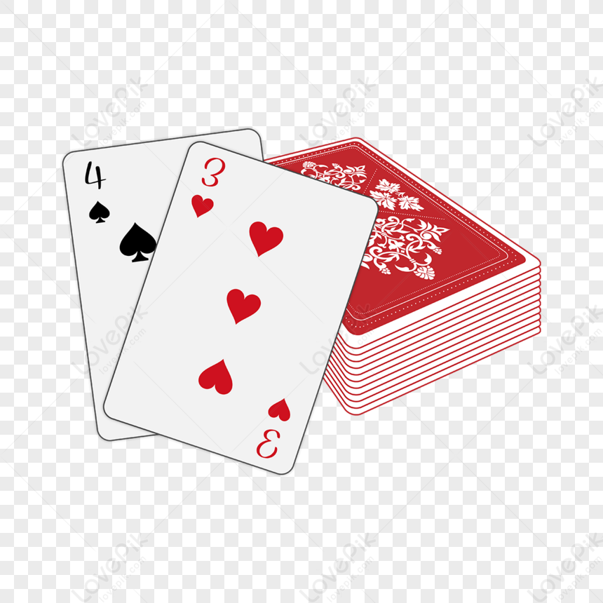 Clipart Di Carte Da Gioco Cuori Di Picche,vettore Rosso,carta