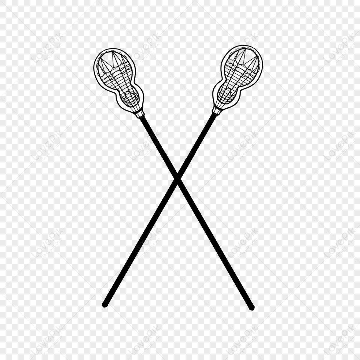 White Border Hockey Stick Clipart,white Borders,reticular,lacrosse PNG ...