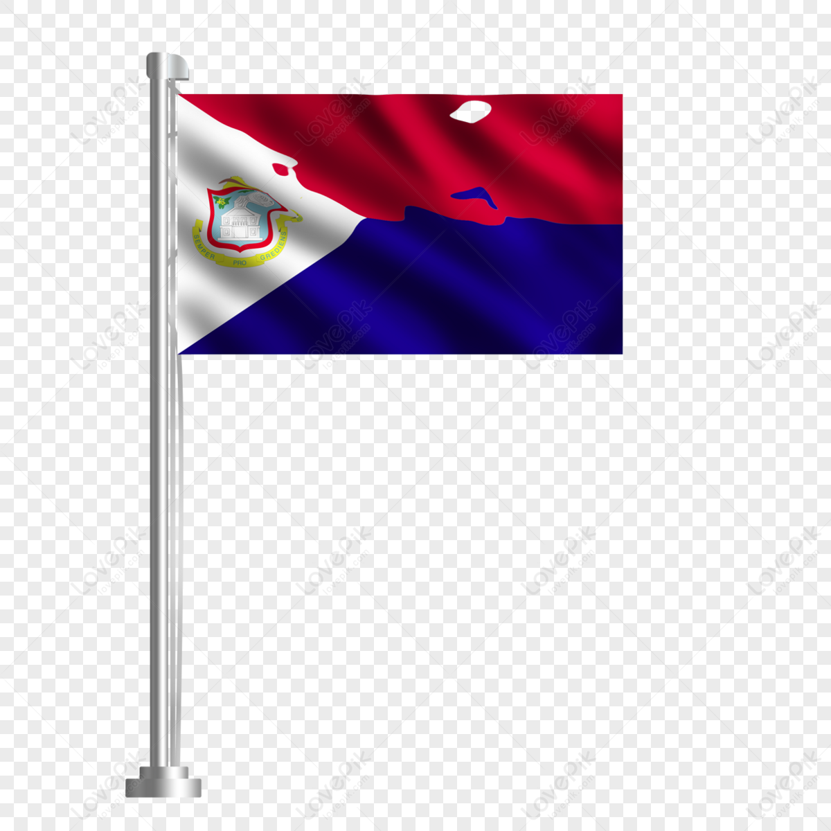 White, Red And Blue Color World Flags,flag Pole,flutter PNG Transparent ...