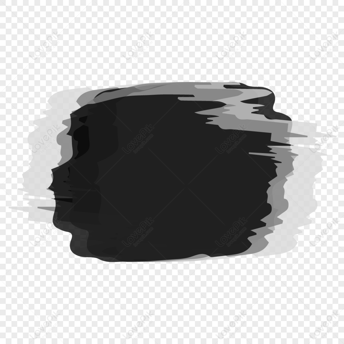 Chocolate ink brush stroke on white background Vector Image