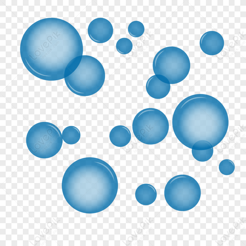 Blue Floating Water Bubbles,circle,dew,steam PNG Image Free Download ...