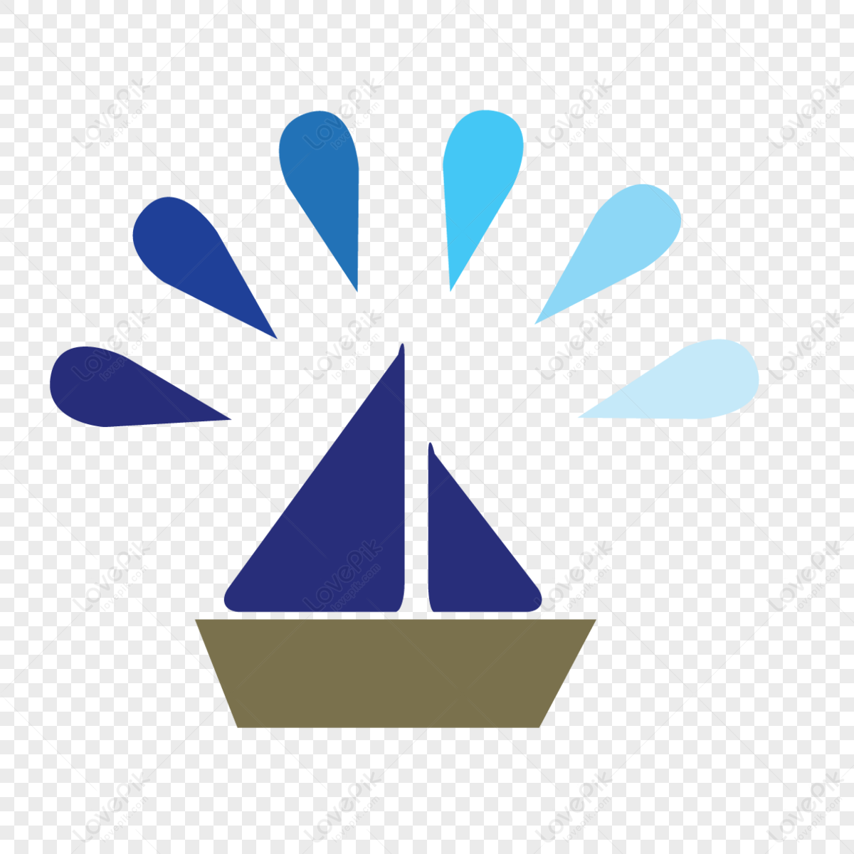 simple sea boat logo,lake,cruise,wind png white transparent