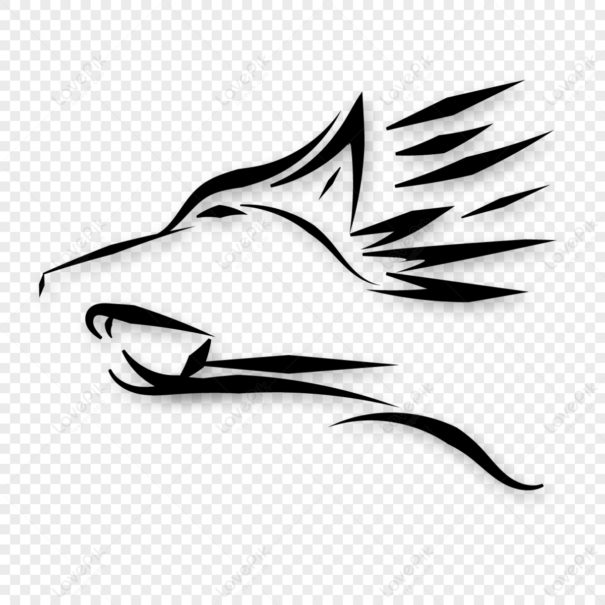 wolf is divided into two colors white and red gaming logo vector Stock  Vector | Adobe Stock