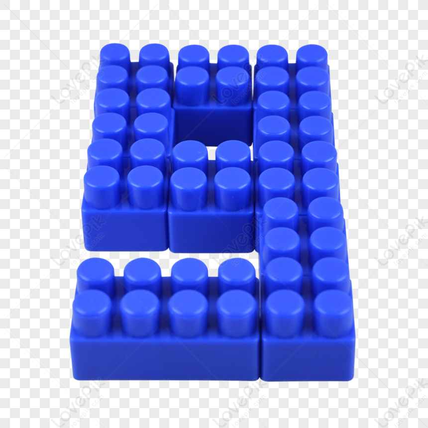 Building Number 9 Blue Building Block Puzzle Creativity,digital,blocks ...