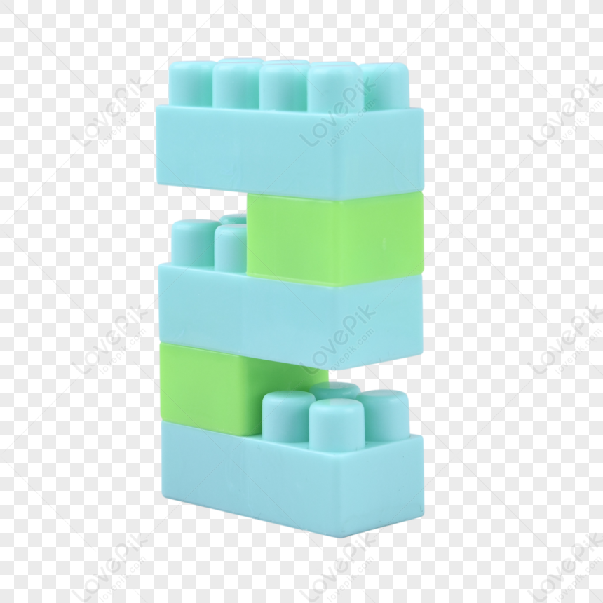 Creative Childhood Blue Green Building Blocks Number 2,numbers,green ...