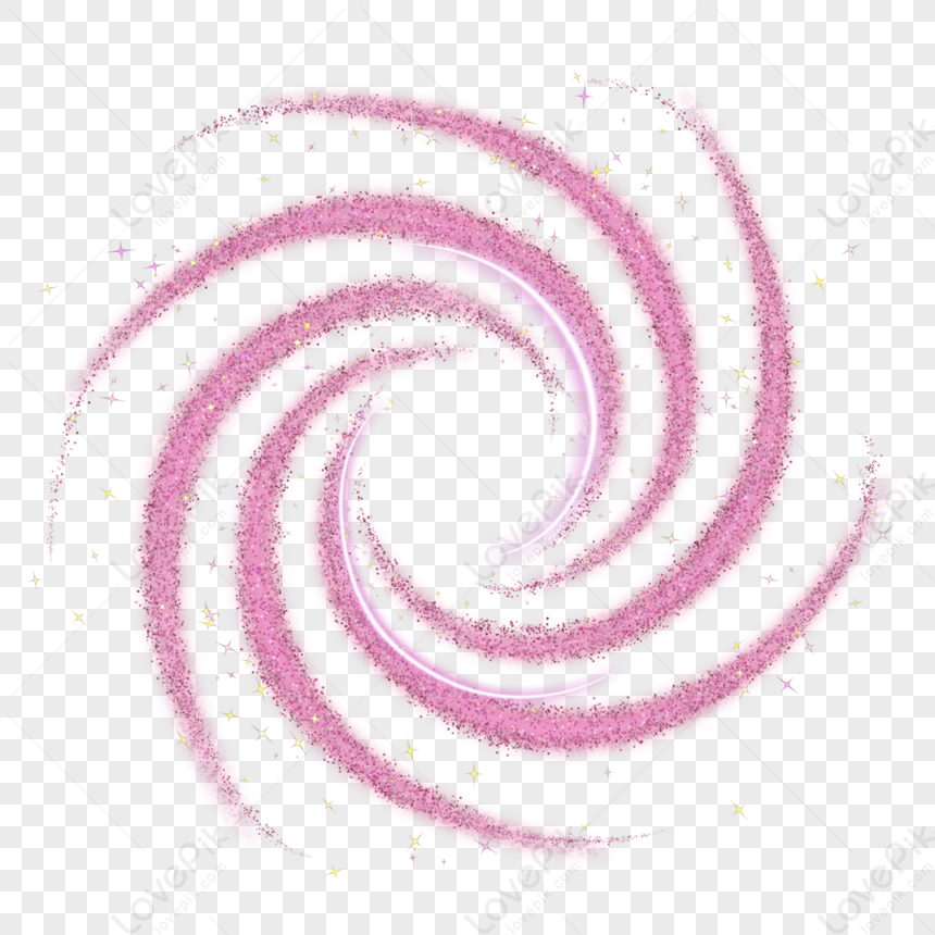 Golden Pink Pink Spiral Light Effect Halo,effects,light Spot PNG White ...