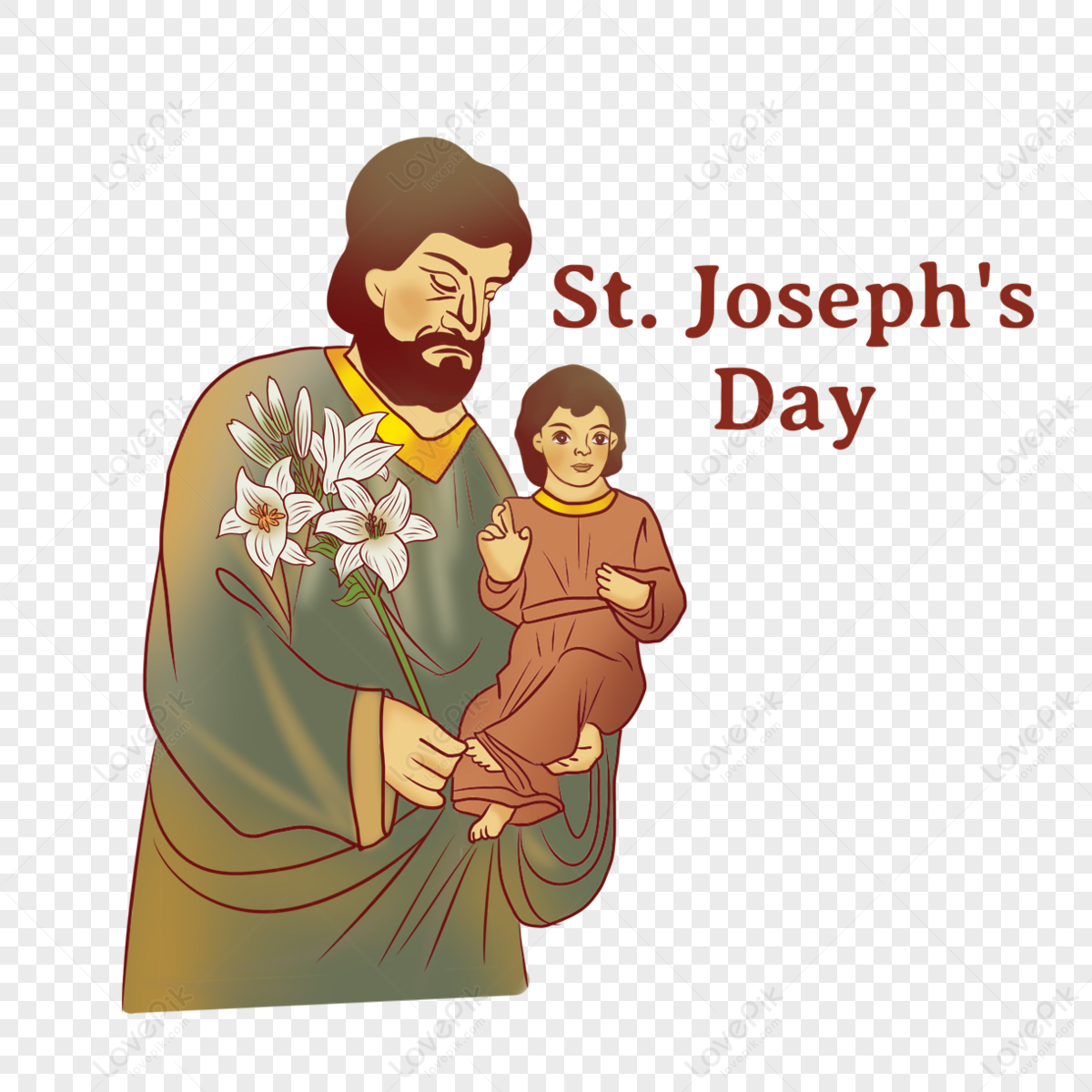 Gradient Saint Joseph Day Children Clipart,childrens Day,dai PNG Hd ...