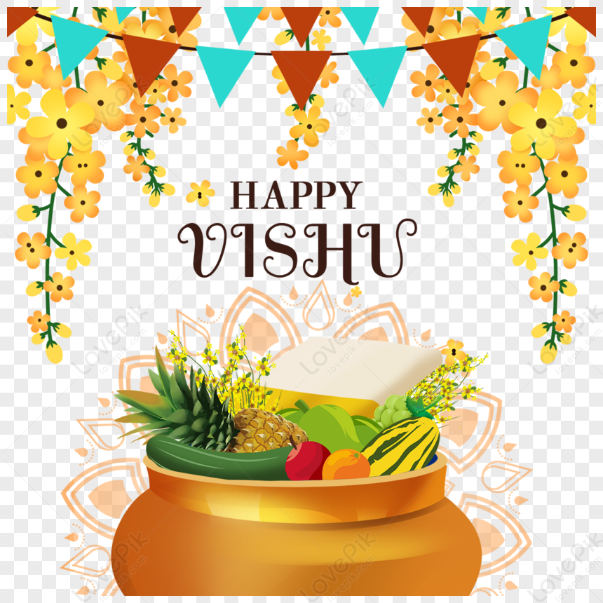 Indian Carnival Vishu,food,hindu,greeting PNG Image And Clipart Image