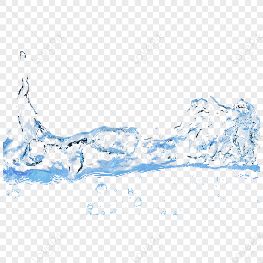 Light Blue Water Splash,water Surface,painting,slopes PNG Free Download ...