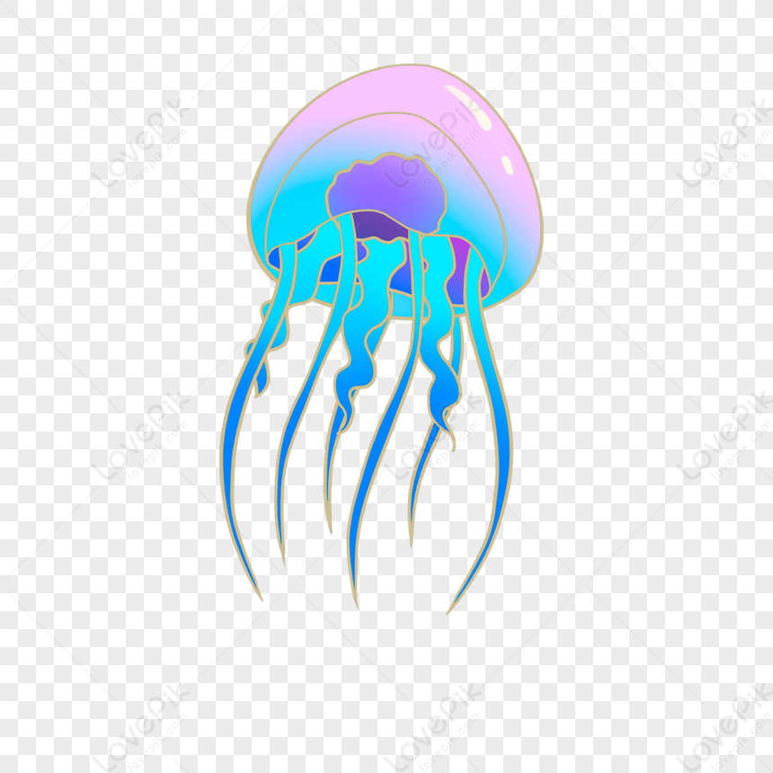 Light Pink Blue Jellyfish Clipart,purple,ocean,seawater PNG Hd ...