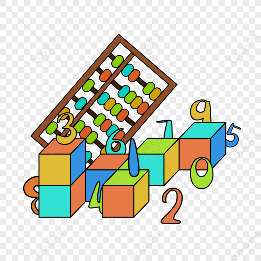 Math Clipart Abacus Cartoon Style Numbers,mathematics Symbol,maths ...