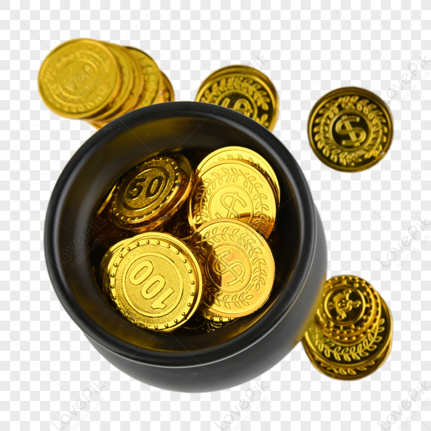 Metal Cash, Wealth, Gold Coin,economic,transaction,metallic Gold PNG ...