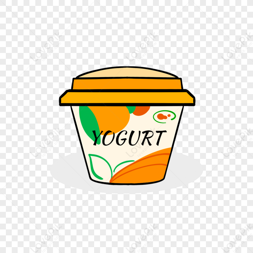 Orange Flavored Yogurt Clip Art,round Can,flavors PNG White Transparent ...