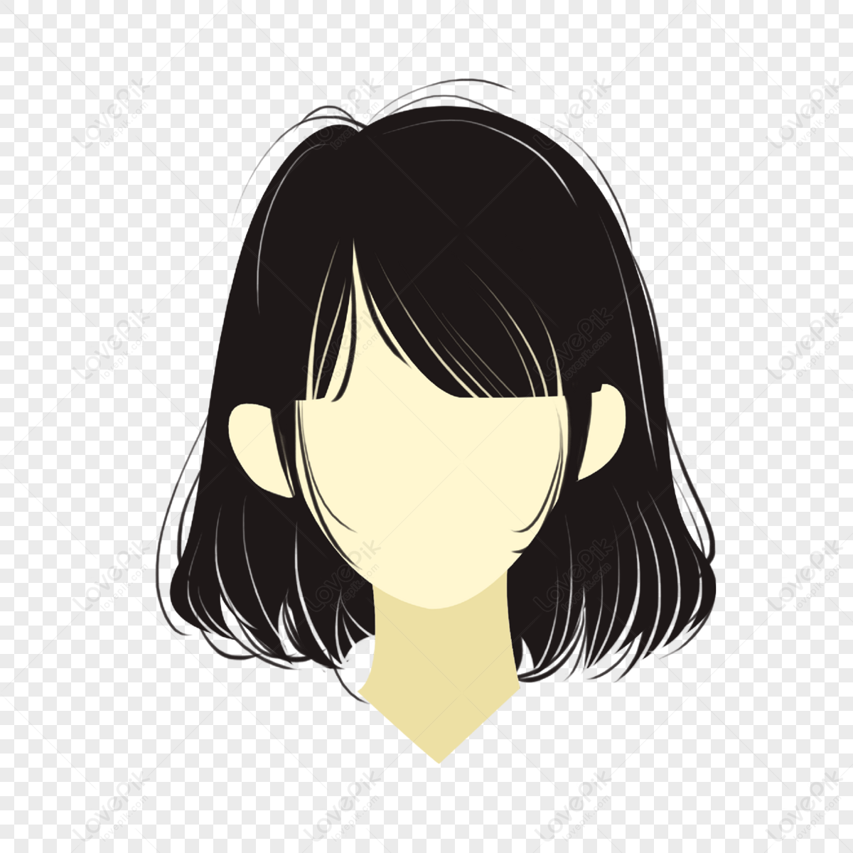 Short Hair Bangs PNG Images With Transparent Background | Free Download ...