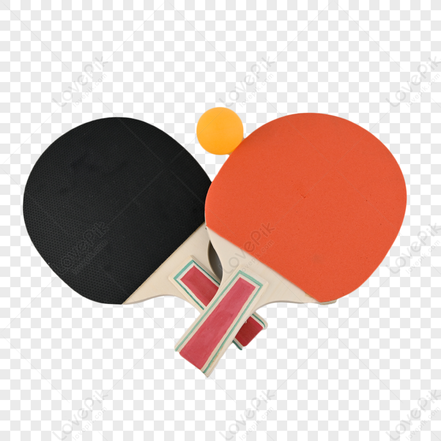 Raquette Ping Pong à Boule Blanche Clipart PNG , Clipart Ping Pong