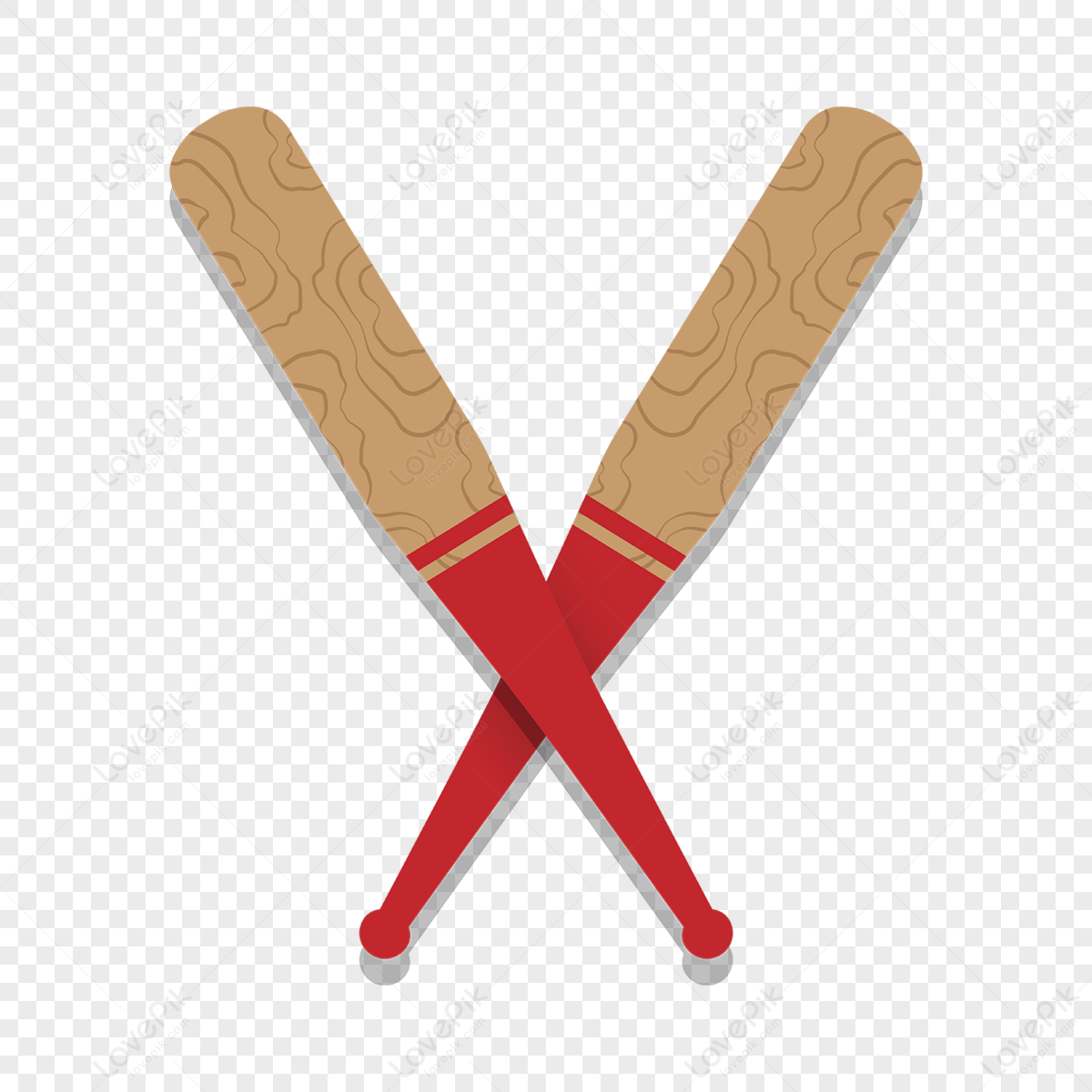 Red Baseball Bat Clip Art,overlap,overlapping,wood Grain PNG Image Free ...