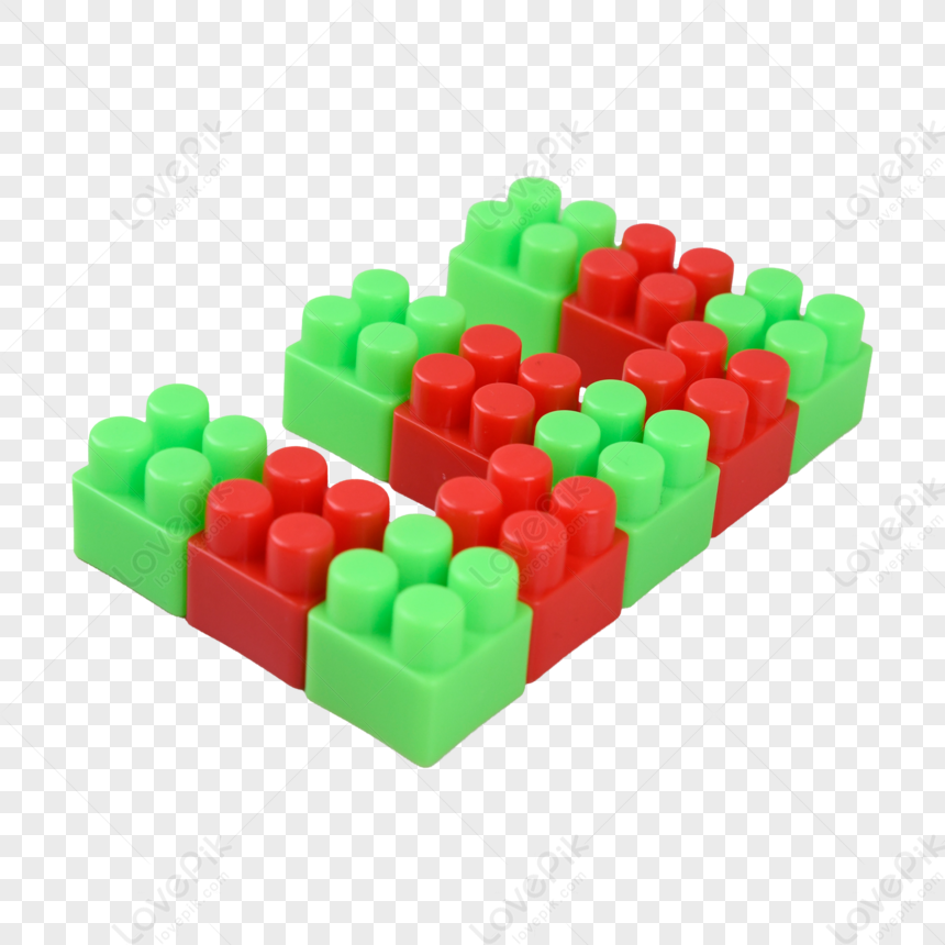 Red And Green Building Blocks Number 3 Childrens Toy,toys,font PNG Free ...