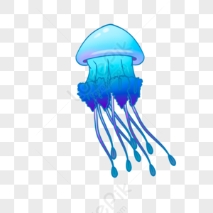 Blue Jellyfish PNG Images With Transparent Background | Free Download ...