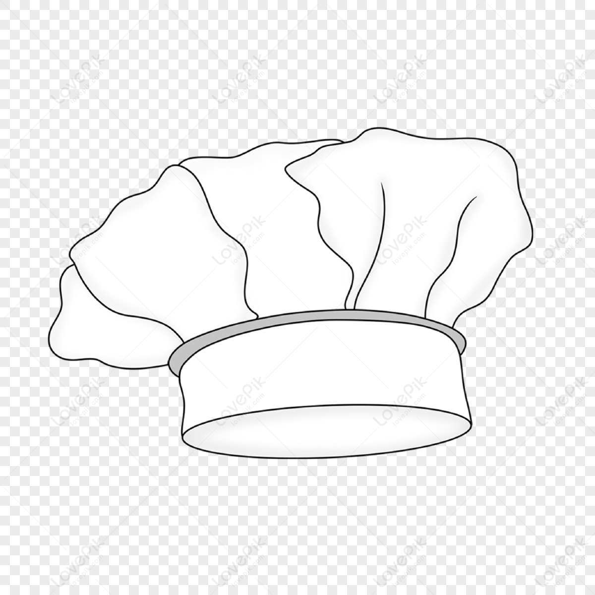 Chef Hat Outline PNG Images With Transparent Background | Free Download ...