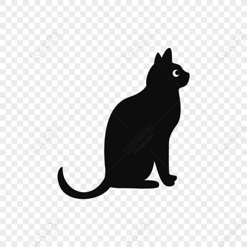 Black Cat Silhouette,halloween Cats,halloween Cat,happy Halloween PNG ...