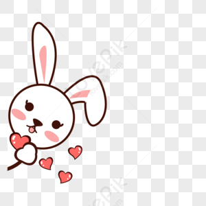 Cute Cartoon Bunny PNG Images With Transparent Background | Free ...