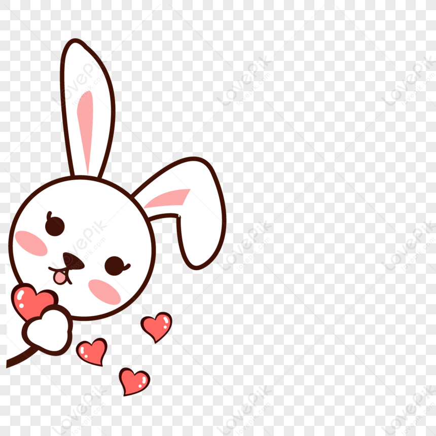 Cute Cartoon Bunny,tags,sign,animal PNG White Transparent And Clipart ...