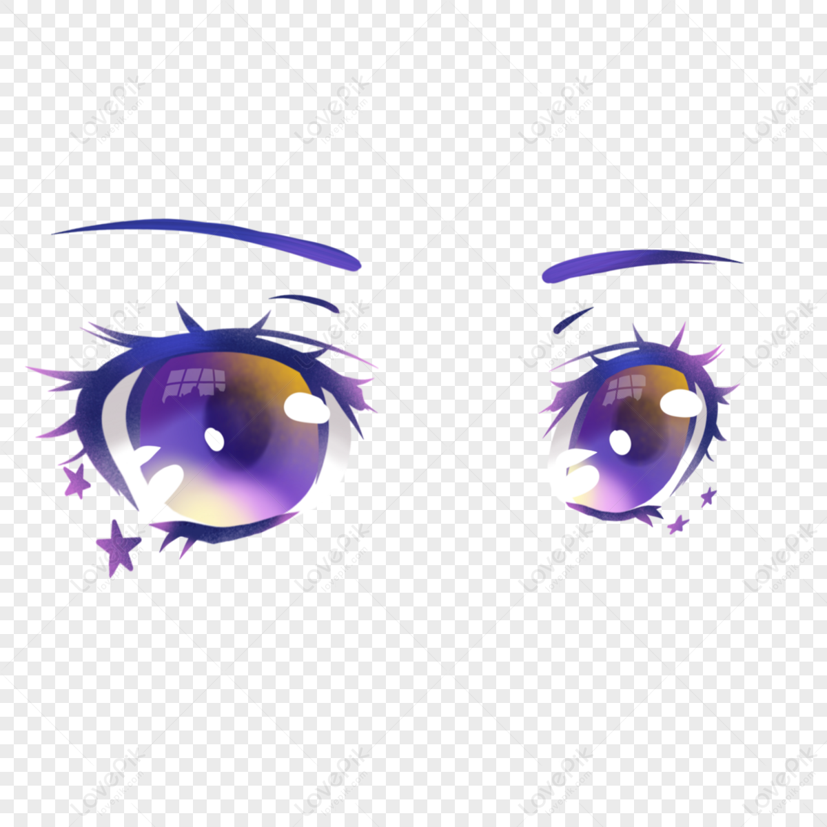 Anime Character Eye Purple,karakter Animasi,expressions,purple Eyes ...