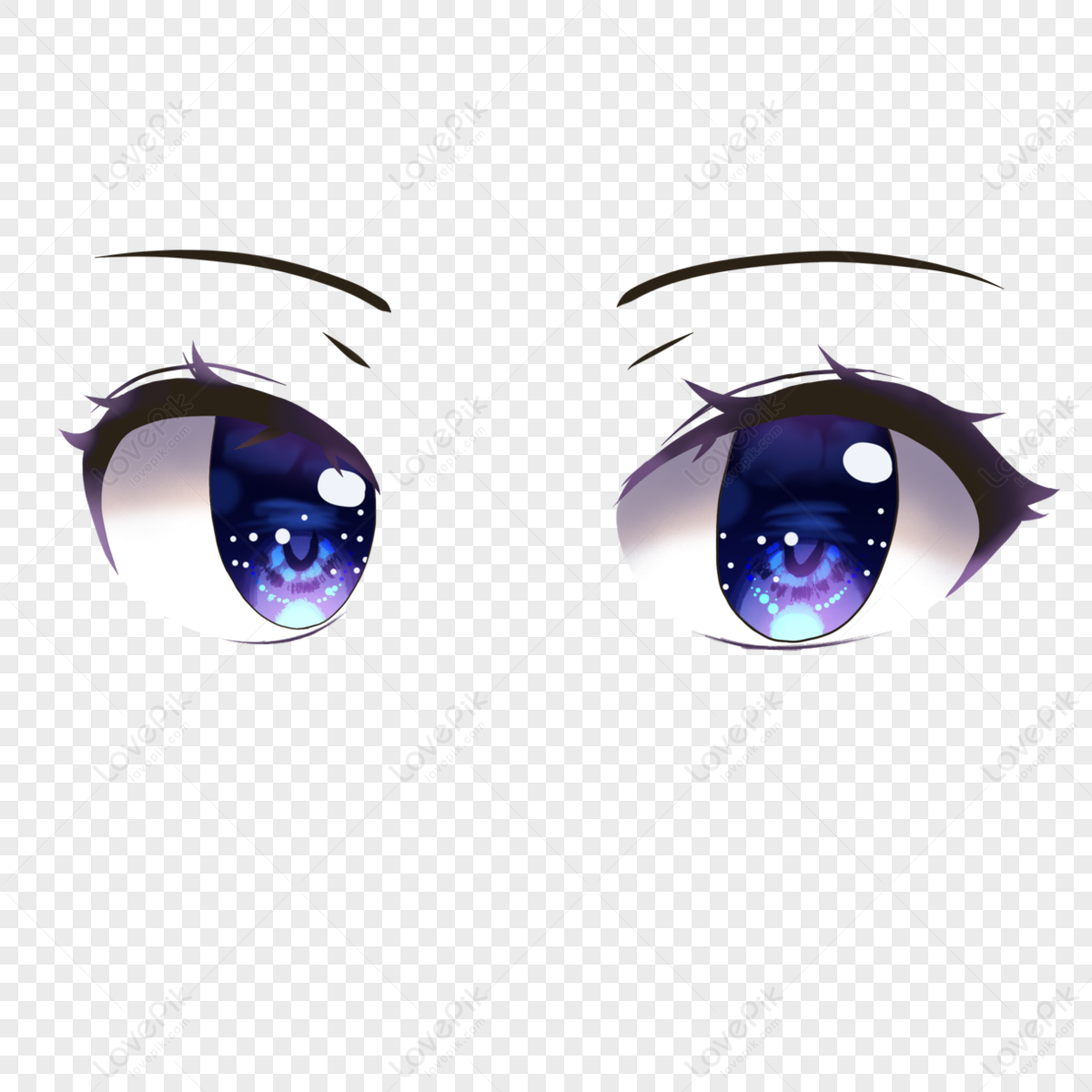 Close Up PNG Picture, Anime Character Purple Big Eyes Close Up, Anime,  Character, Eye PNG Image For Free Download