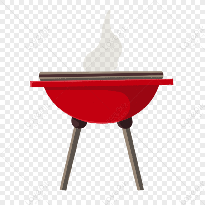 Barbecue Clip Art Smoke Red Oven,cartoon,picnic PNG White Transparent ...