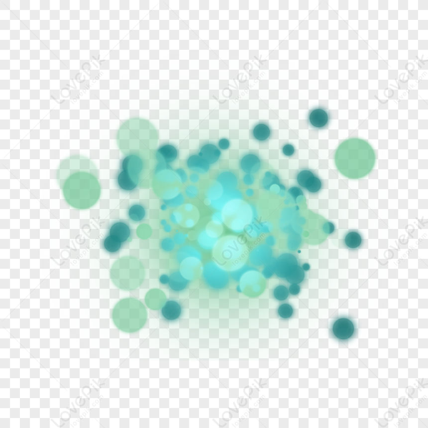 Blue-green Blur Gossip Abstract Light Effect Clip Art,blue Effects ...