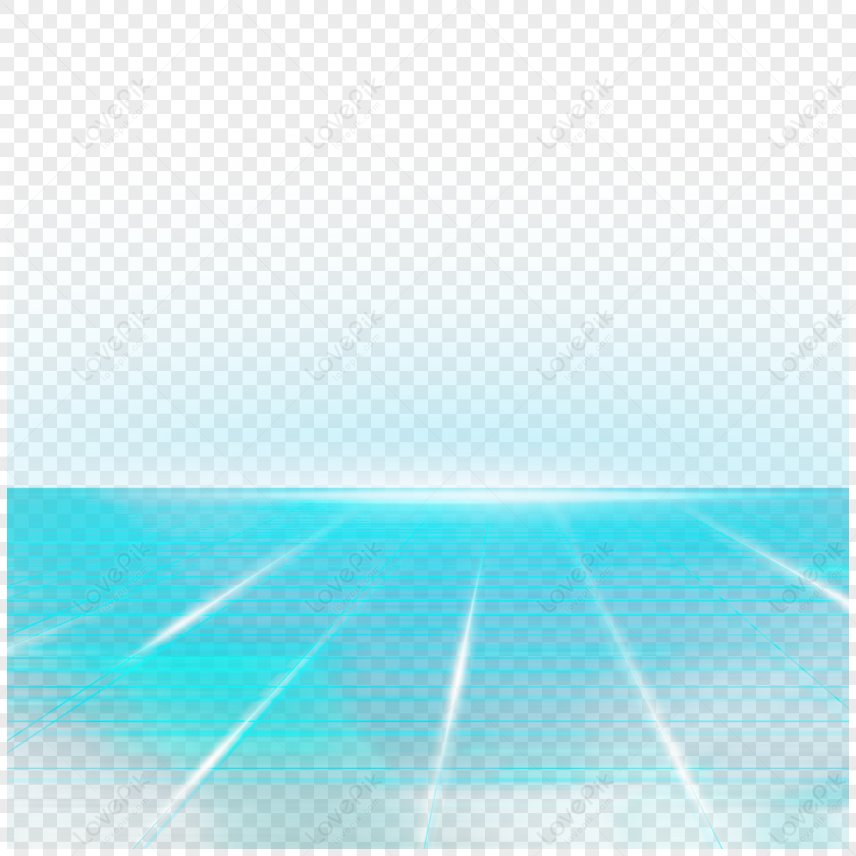 Blue Grid Light Effect Abstract Skyline,wallpaper,polygonal PNG Hd ...