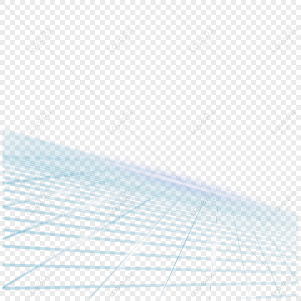 Blue Mesh Line Light Effect Abstract Skyline,flat,blue Lines Free PNG ...