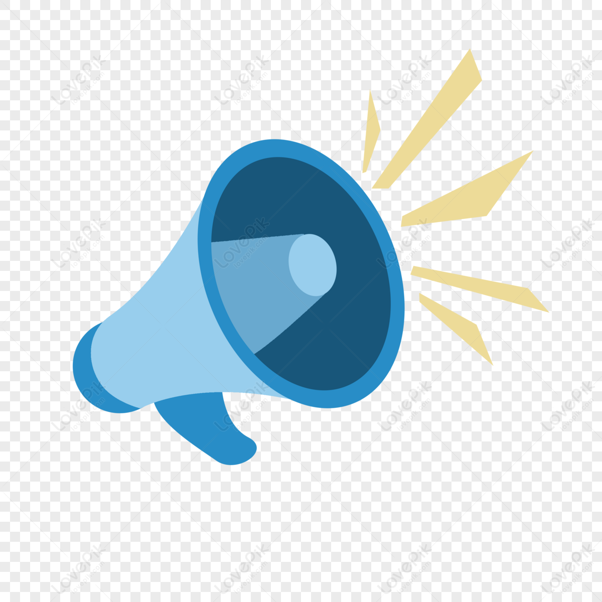 Cartoon Style Blue Speaker,loudspeaker,cartoon Speakers,horn PNG ...