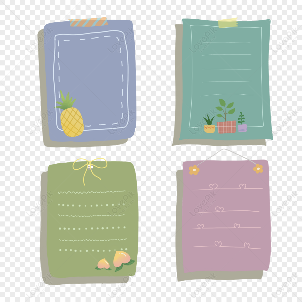 Bullet Journal Stickers PNG Transparent Images Free Download, Vector Files