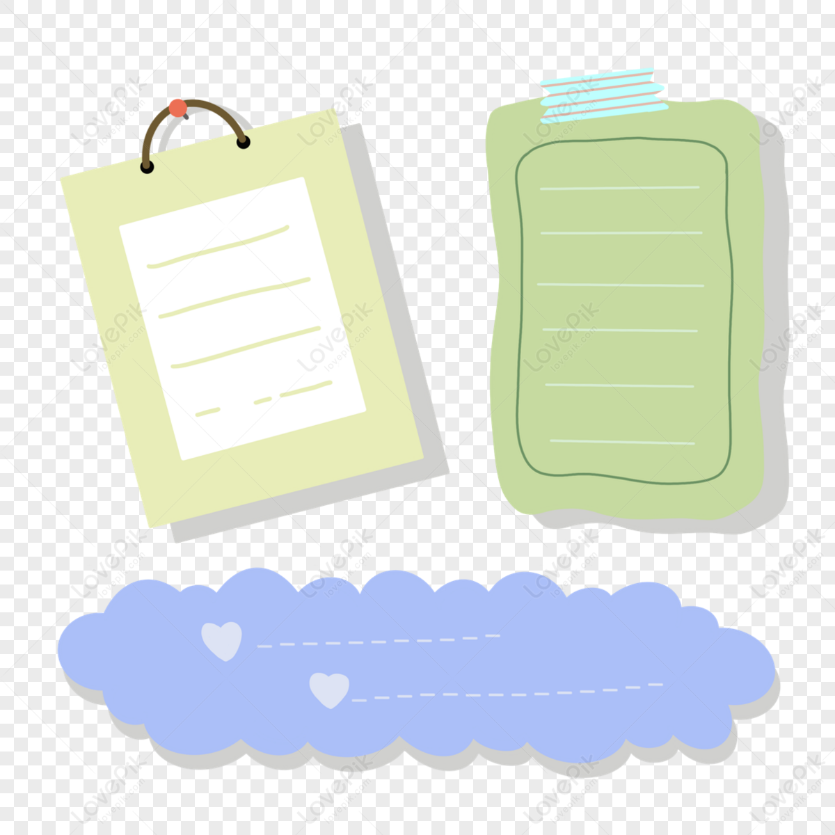 Sticky Paper Notes PNG Image, Printable Sticky Note Scrapbook Torn