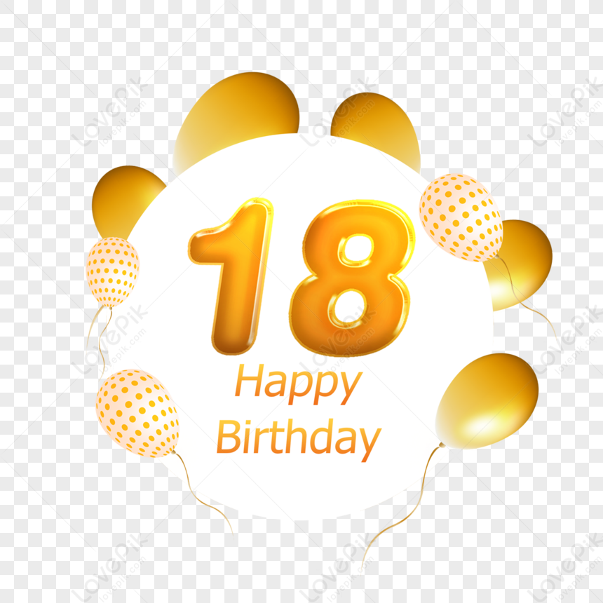 18 cumpleaños png imágenes