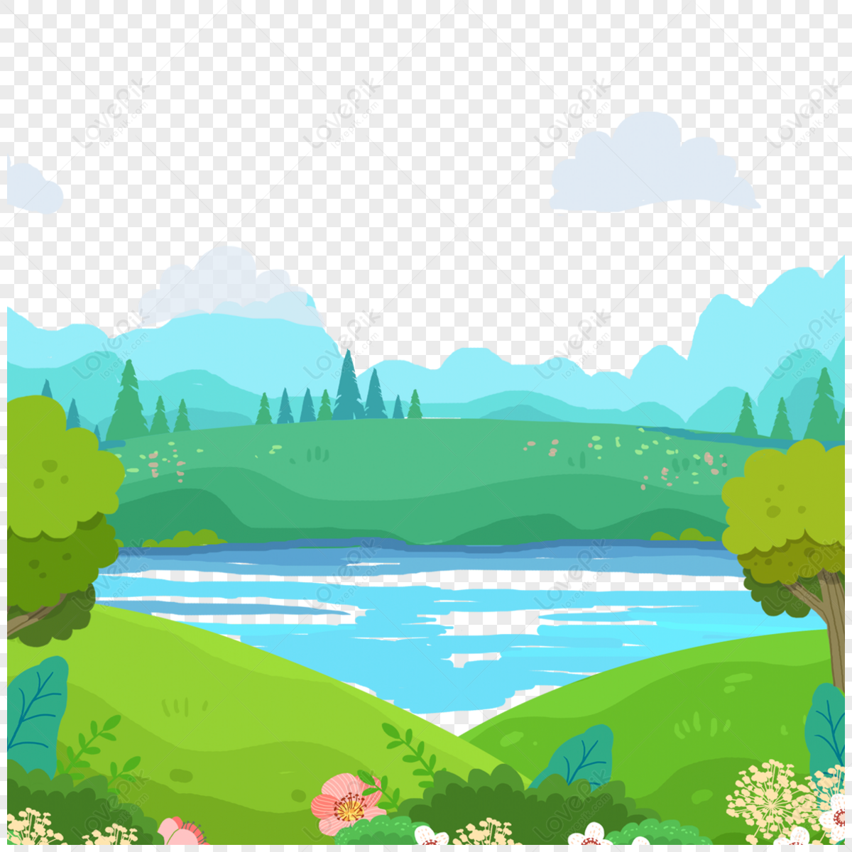 Lakeside Grass Images, HD Pictures For Free Vectors Download - Lovepik.com