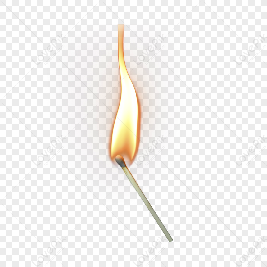 Luminous High Temperature Gas Burning Match PNG