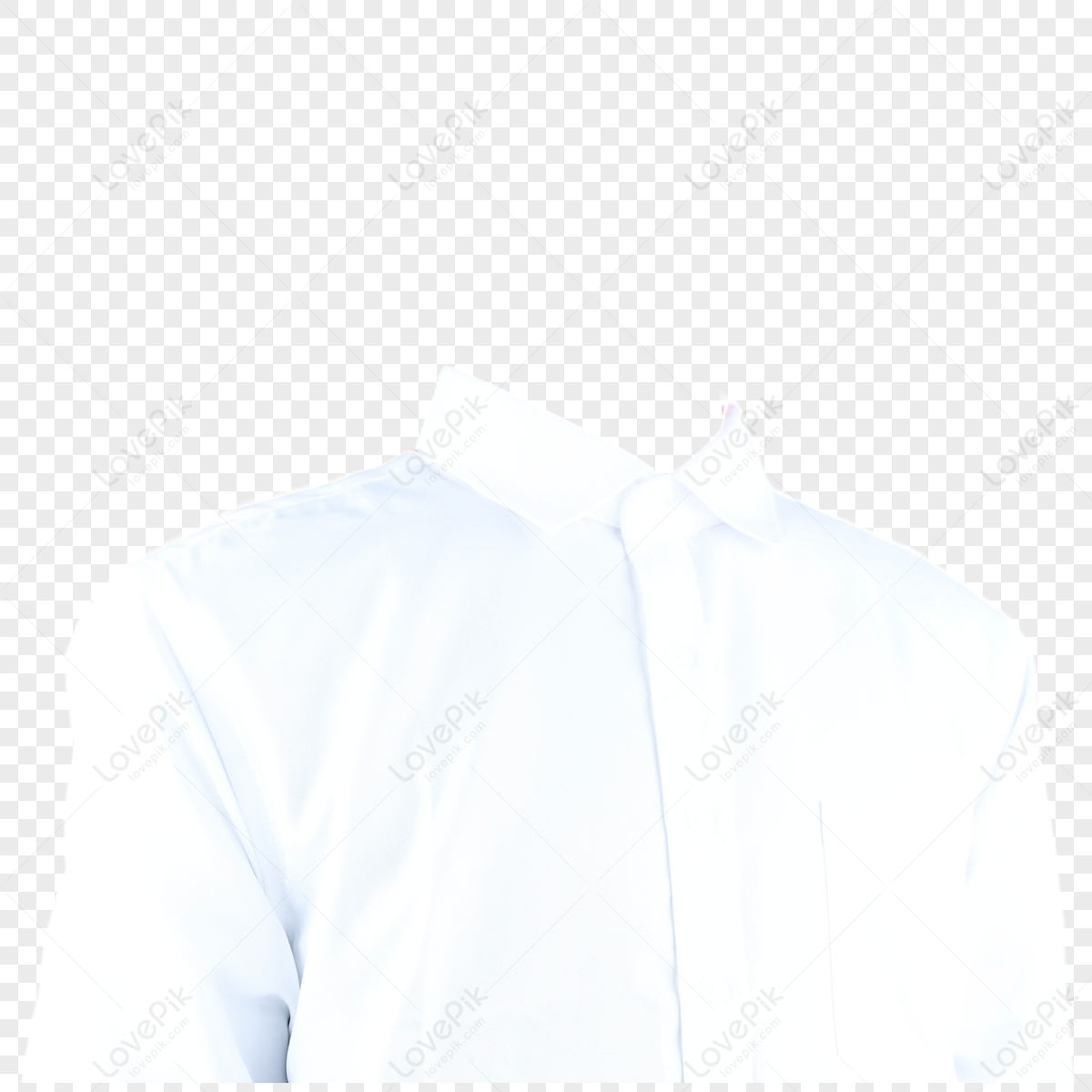 Putting Photography White Shirt No Tie,dress Shirt,grey PNG Transparent ...